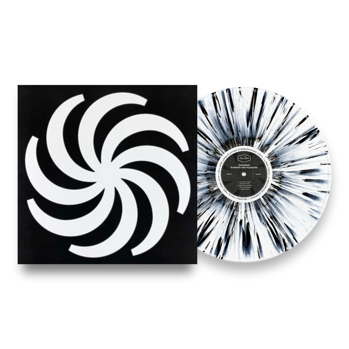 Surgery and Pleasure Vinyl - White with Black Splatter (Tour